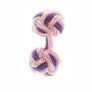 Pink & Purple Cuffknots Knot Cufflinks - by Elizabeth Parker England