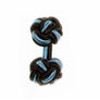 Graphite Grey & Sky Blue Cuffknots Knot Cufflinks - by Elizabeth Parker England