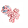 Pink & Sky Blue Flower Shaped Cuffknots Knot Cufflinks - by Elizabeth Parker England