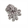Grey Flower Shaped Cuffknots Knot Cufflinks - by Elizabeth Parker England
