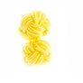 Canary Yellow Cuffknots Knot Cufflinks - by Elizabeth Parker England