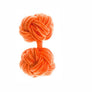 Orange Cuffknots Knot Cufflinks - by Elizabeth Parker England