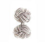 Grey Cuffknots Knot Cufflinks - by Elizabeth Parker England