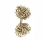 Sage Green Cuffknots Knot Cufflinks - by Elizabeth Parker England