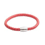 Red Leather Kitoko Bracelet by Elizabeth Parker
