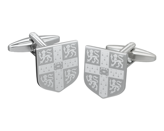 Official University of Cambridge Laser Engraved Crest Cufflinks