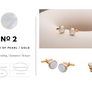 Signature Collection No2 Mother of Pearl Cufflink and Lapel Pin Set