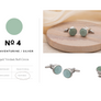 Signature Collection No4 Green Aventurine & Silver Lapel Pin