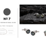 Signature Collection No7 Smokey Mother Of Pearl & Silver Cufflinks