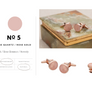 Signature Collection No5 Rose Quartz & Rose Gold Lapel Pin