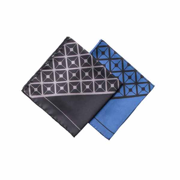 Diagonal Square Silk Pocket Square Range By Elizabeth Parker