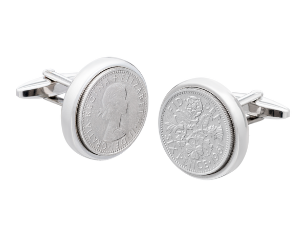 Sixpence Heirloom Coin Cufflinks