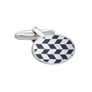 Chequerboard Oval Cufflinks