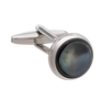 Signature Collection No7 Smokey Mother Of Pearl & Silver Cufflinks