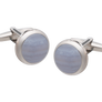 Timeless Classic Blue Lace Agate Cufflinks
