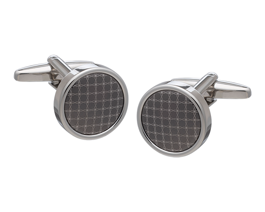 Ornate Decadence Gunmetal Cufflinks