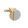 Gold Hammered Odds Cufflinks