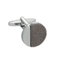 Gunmetal and Silver Hammered Odds Cufflinks