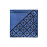 Diagonal Square Black and Navy Silk Pocket Square By Elizabeth Parker