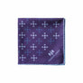 Sky Blue Revolving Knot Silk Pocket Square by Elizabeth Parker