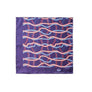 Red White and Blue Rope Twist Silk Pocket Square by Elizabeth Parker
