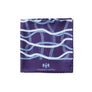 Blue and White Rope Twist Silk Pocket Square By Elizabeth Parker