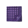 Purple Daisy Do Silk Pocket Square by Elizabeth Parker