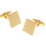Grid Design Gold Plated Cufflinks