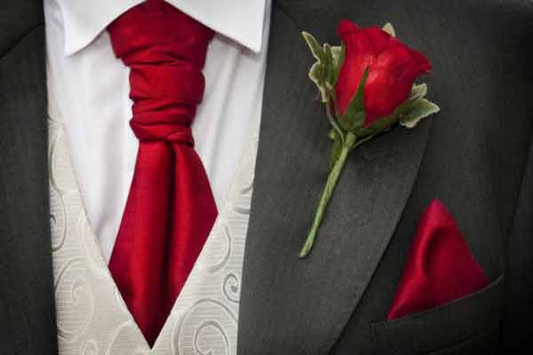 Wedding Red and Grey