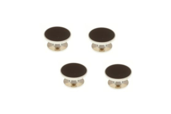 4 Black Dress Studs Set