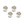 Silver Knot Style Dress Studs