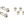 Silver Knot Dress Studs & Cufflinks Set