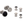 All Change Reversible Onyx & Mother of Pearl Dress Studs & Cufflinks