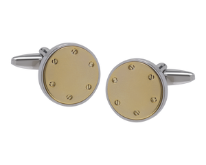 The Rivet Gold Cufflinks