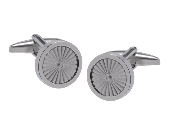 Sunburst Metal Cufflinks