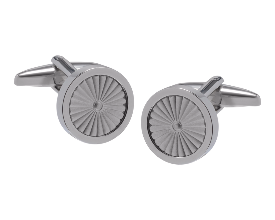 Sunburst Metal Cufflinks