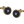 Bold Button Gold & Onyx Cufflinks