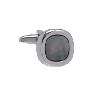 Squircle Smokey Mother of Pearl Cufflinks