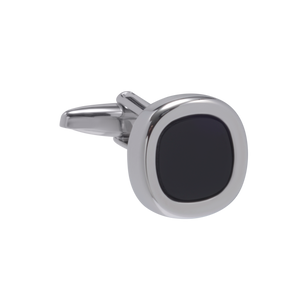 Squircle Onyx Cufflinks