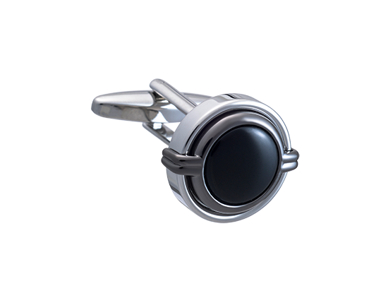 Three Layer Grasp Onyx Cufflinks