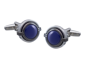 Three Layer Grasp Lapis Cufflinks