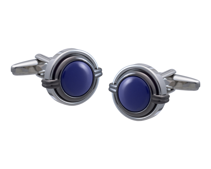 Three Layer Grasp Lapis Cufflinks