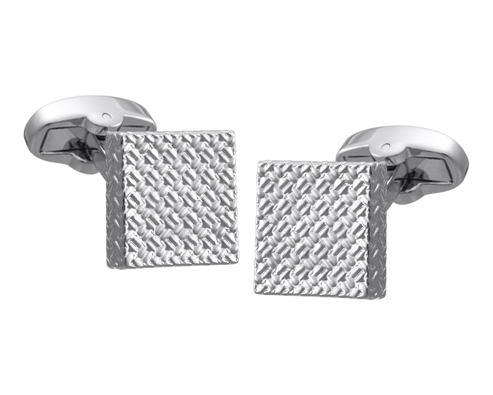 Lux Square Silver Cufflinks