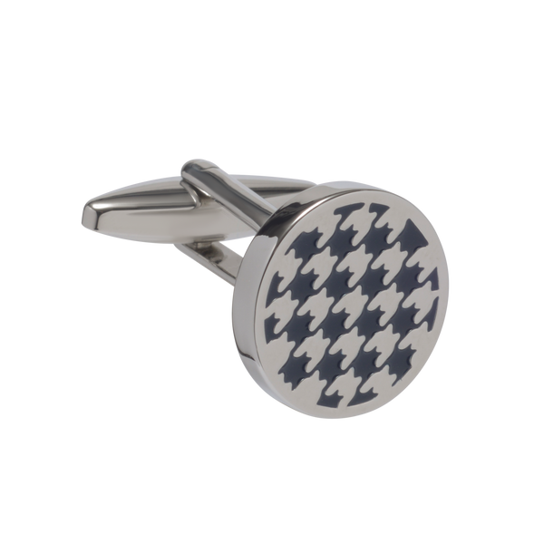 Blue Houndstooth Cufflinks