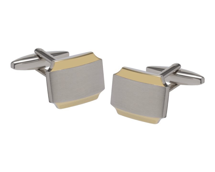 Double Plate Barrell Cufflinks