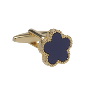 Pentamerous Flower Sodalite Cufflinks