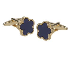 Pentamerous Flower Sodalite Cufflinks