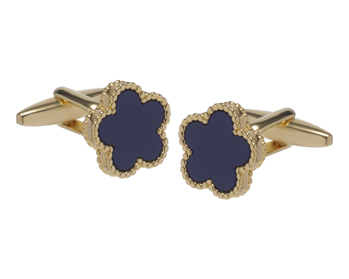 Pentamerous Flower Sodalite Cufflinks