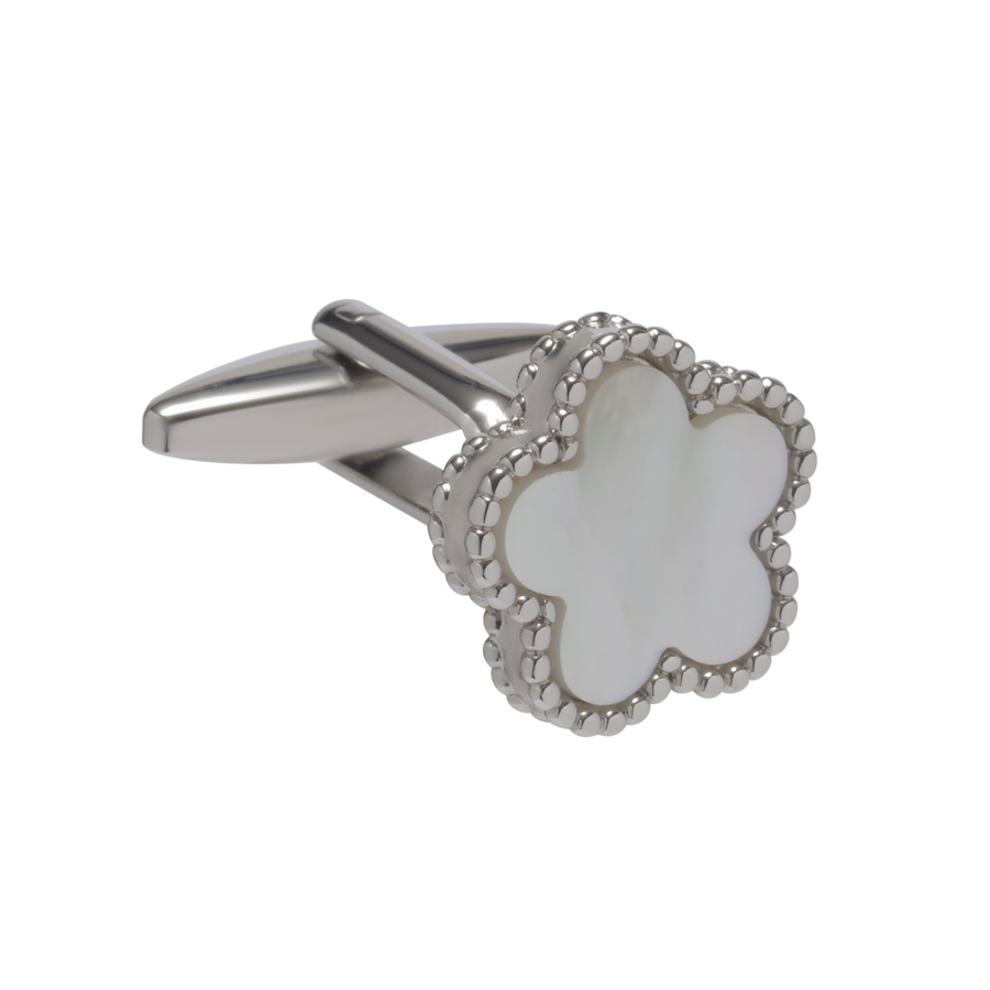 Pentamerous Flower Mother Of Pearl Cufflinks
