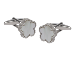 Pentamerous Flower Mother Of Pearl Cufflinks